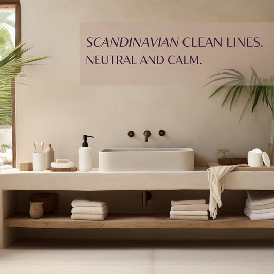 Ceramic Bathroom Accessories Set 4 Pcs - Modern Scandinavian Neutral Soap Dish & Dispenser Toothbrush Holder Cup - Minimalist Countertop Accessory Set - Cream Light Beige Off-White Bathroom Decor