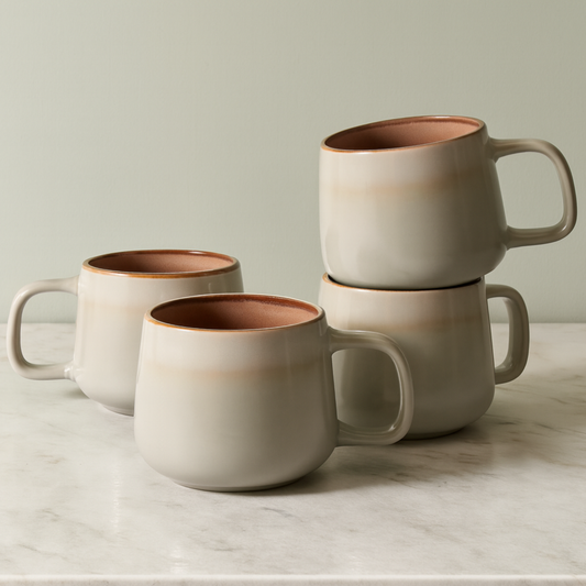 Ava Nord Sage Ash 12 oz mugs + cereal bowls bundle