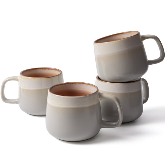 Ava Nord Ceramic Coffee Mugs Set of 4, 16 oz